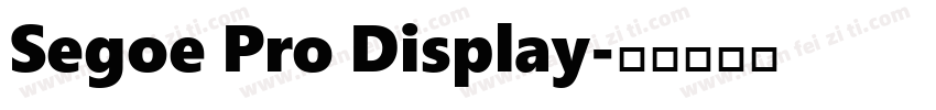 Segoe Pro Display字体转换